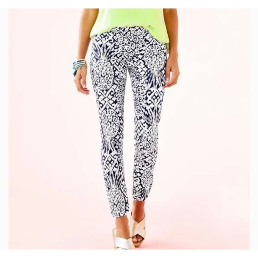 Lilly Pulitzer Pineapple Party Kelly Pants Size 6